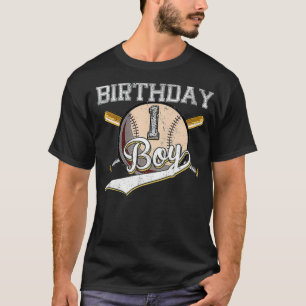 Baseball 1st Birthday Party 1 Years Old Baseball G T-Shirt