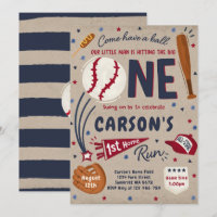 Baseball 1st Home Run Birthday Party