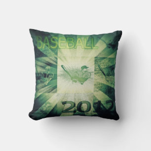 Baseball 2012 - vintage Pillow