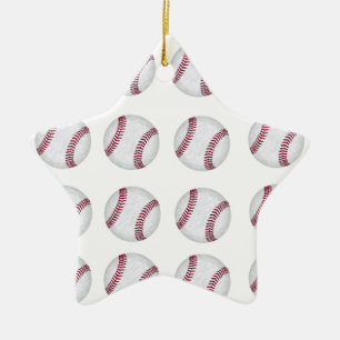 Baseball 2 ceramic tree decoration