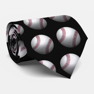 Baseball - 3D Effect Tie