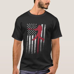 Baseball 4th of July American Flag USA America Bal T-Shirt