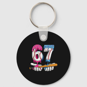 Baseball 67 Ice Cream Drip Six Seven Boys Funny Me Key Ring