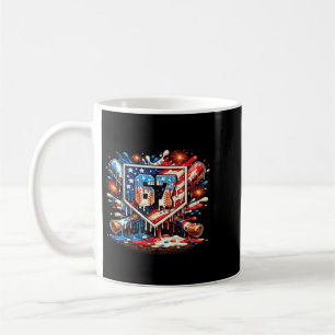 Baseball 67 Meme 4th July Drip Ice Cream Aamerican Coffee Mug
