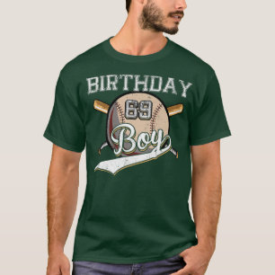 Baseball 69th Birthday Party 69 Years Old Baseball T-Shirt