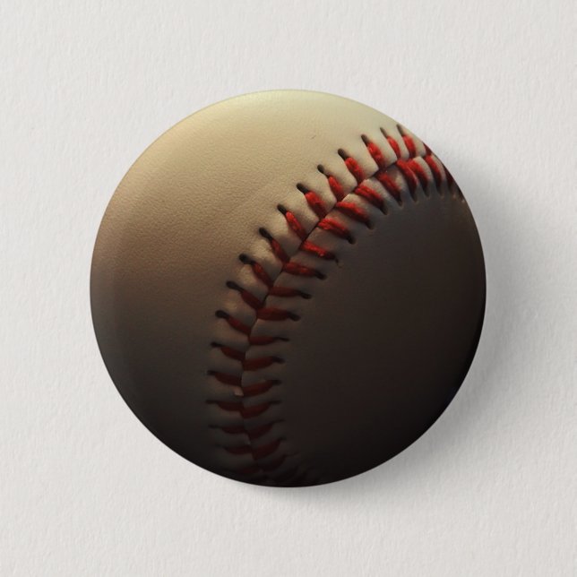 Baseball 6 Cm Round Badge (Front)