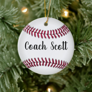 baseball a truly amazing coach is hard to find cer ceramic ornament