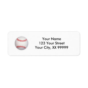 Baseball Address Labels