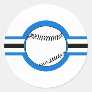 baseball : airstar : classic round sticker