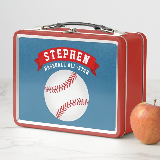 Baseball All-Star Metal Lunch Box (In Situ)