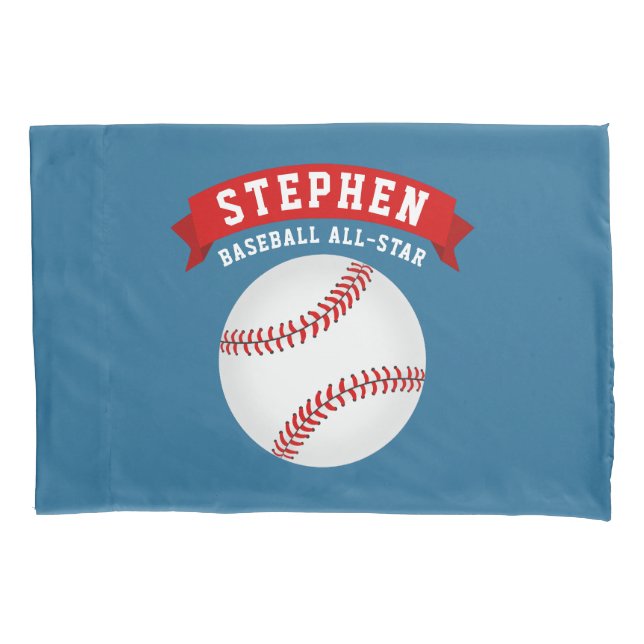 Baseball All-Star Pillowcase (Front)
