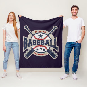Baseball All Star Team Sport Sports Fleece Blanket
