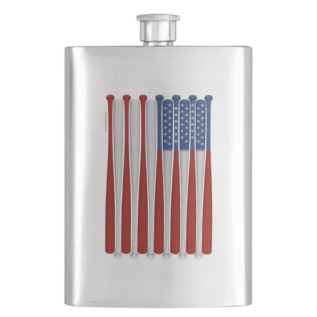 Baseball America (USA) Flask (Front)