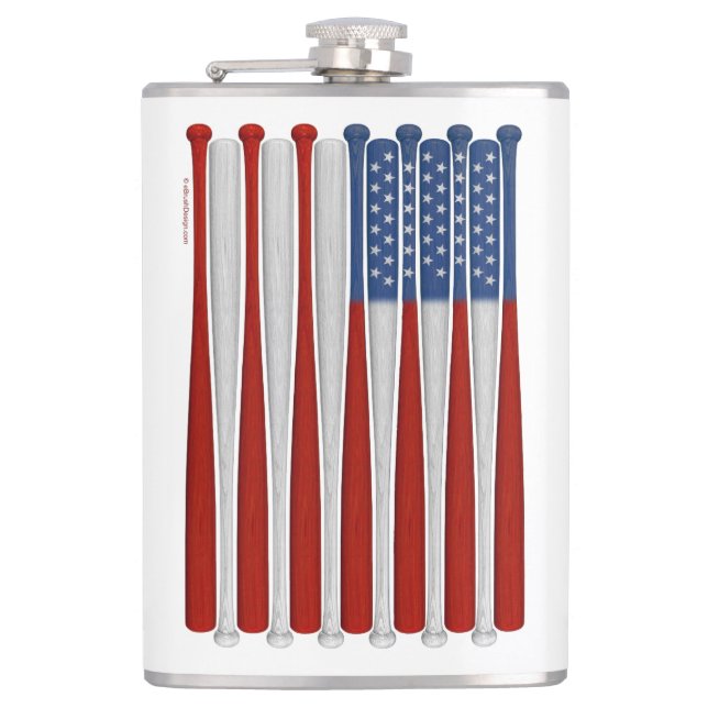 Baseball America (USA) Flask (Front)