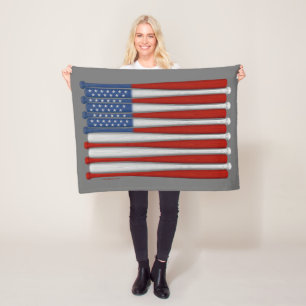 Baseball America (USA) Fleece Blanket