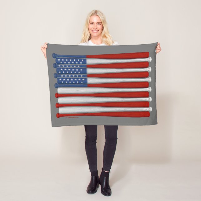 Baseball America (USA) Fleece Blanket (In Situ)