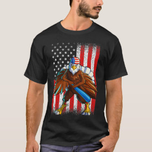 Baseball American Eagle 4th Of July Men Boys USA T-Shirt
