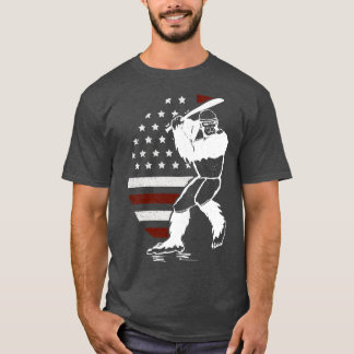 Baseball American Flag 1 T-Shirt