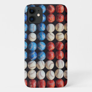 Baseball American Flag iPhone 11 Case