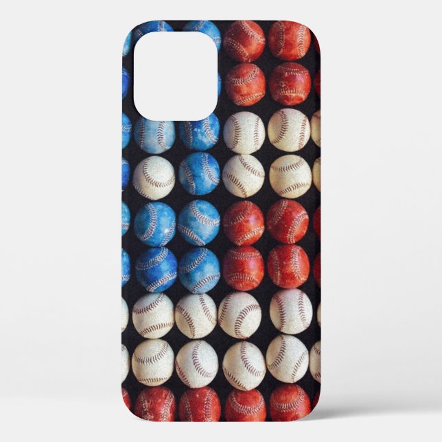 Baseball American Flag Case-Mate iPhone Case (Back)