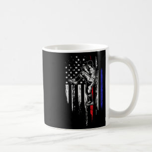 Baseball American Flag Pitcher Usa Pitching 4th Of Coffee Mug