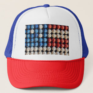 Baseball American Flag Trucker Hat