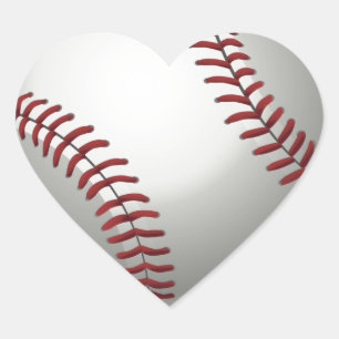 Baseball American Game! Heart Sticker