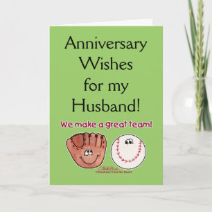 Baseball and Baseball Glove Team Card