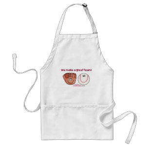Baseball and Baseball Glove Team Standard Apron