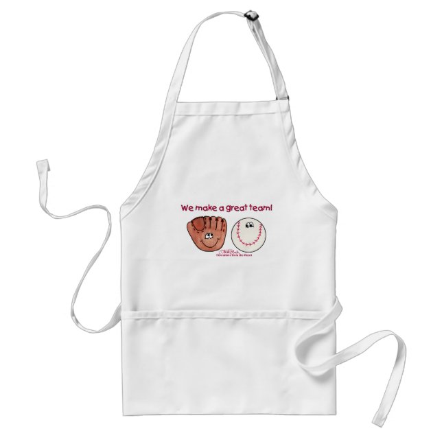 Baseball and Baseball Glove Team Standard Apron (Front)