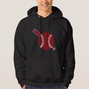 Baseball and Bat Icon Hoodie