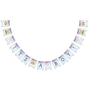 Baseball and Dogs Themed Boy's Baby Shower  Bunting