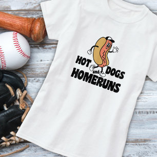 Baseball And Hot Dogs Fan T-Shirt