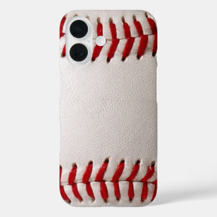 Baseball and Softball Red Stitching iPhone 16 Case