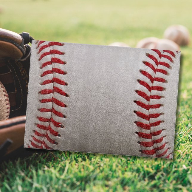 Baseball and Softball Red Stitching Cutting Board (Creator Uploaded)