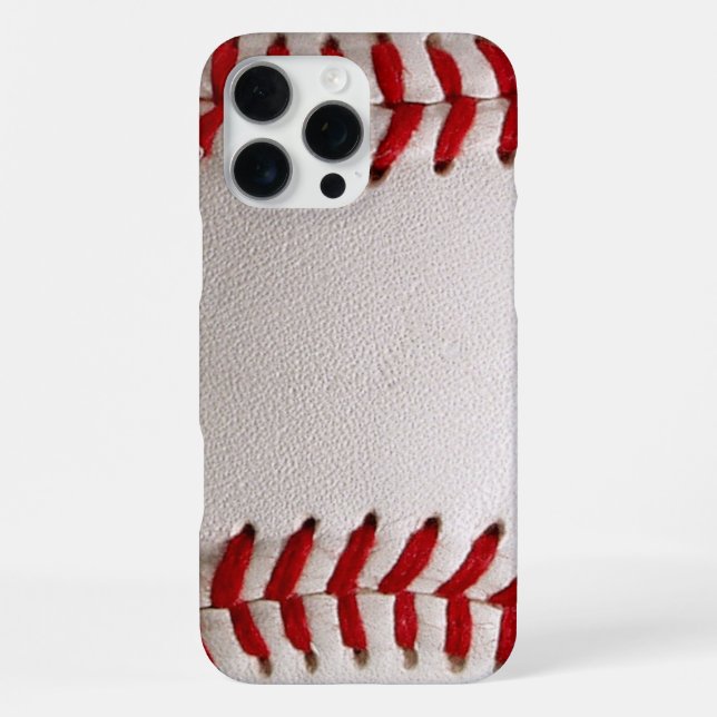 Baseball and Softball Red Stitching iPhone Case (Back)