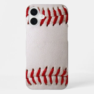 Baseball and Softball Red Stitching iPhone 16 Plus Case