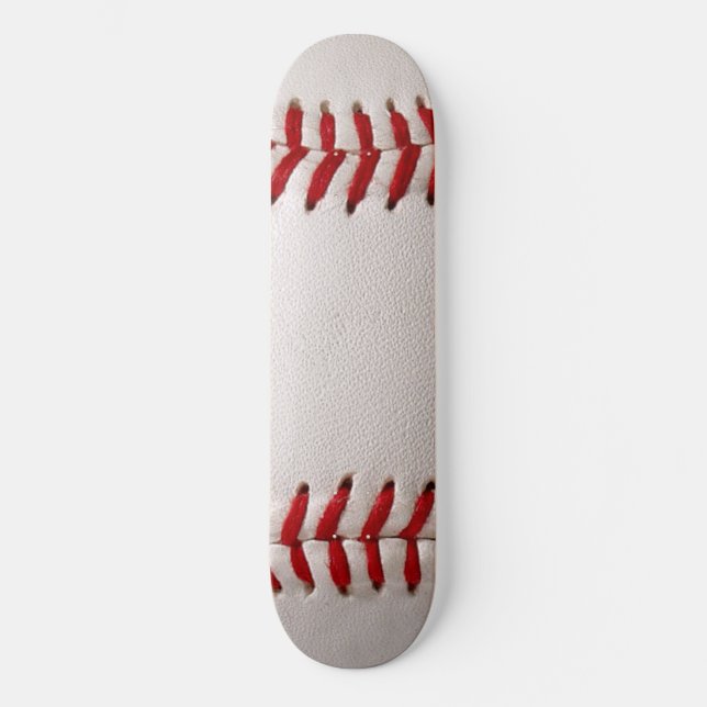 Baseball and Softball Red Stitching Skateboard (Front)