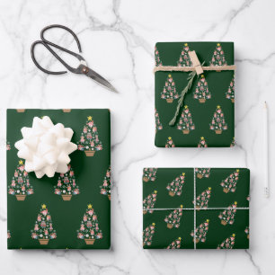 Baseball Animals Christmas Tree Wrapping Paper Sheet
