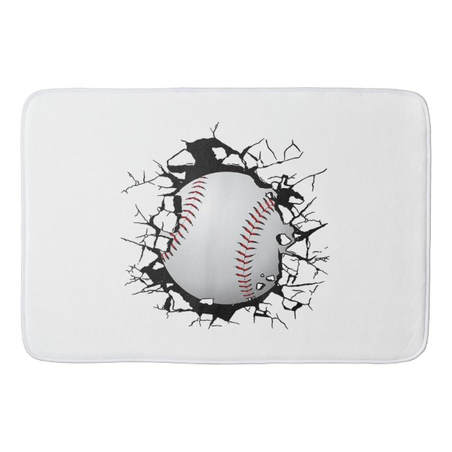 Baseball Apparel - Baseball  Bath Mat (Front)