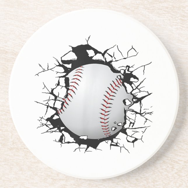 Baseball Apparel - Baseball  Coaster (Front)