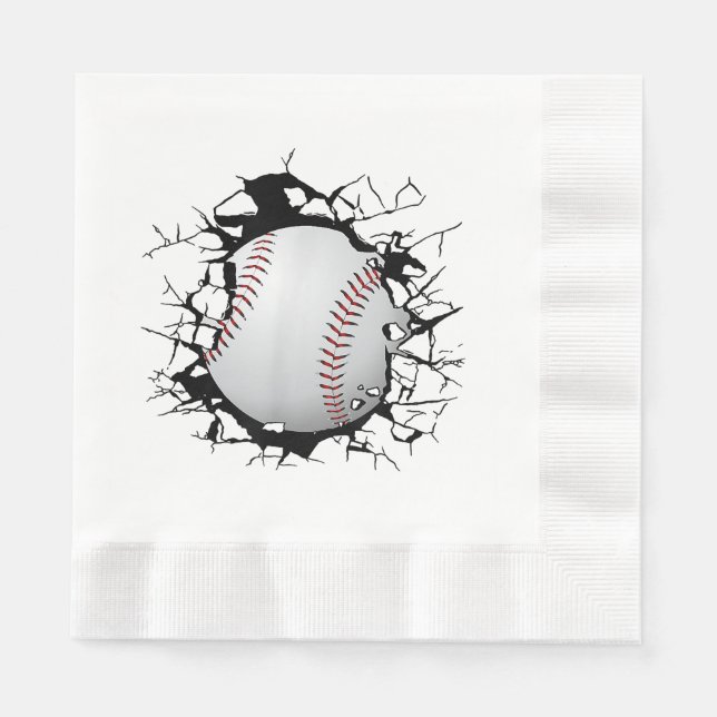 Baseball Apparel - Baseball  Napkin (Front)