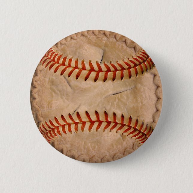 Baseball Apple Pie 6 Cm Round Badge (Front)