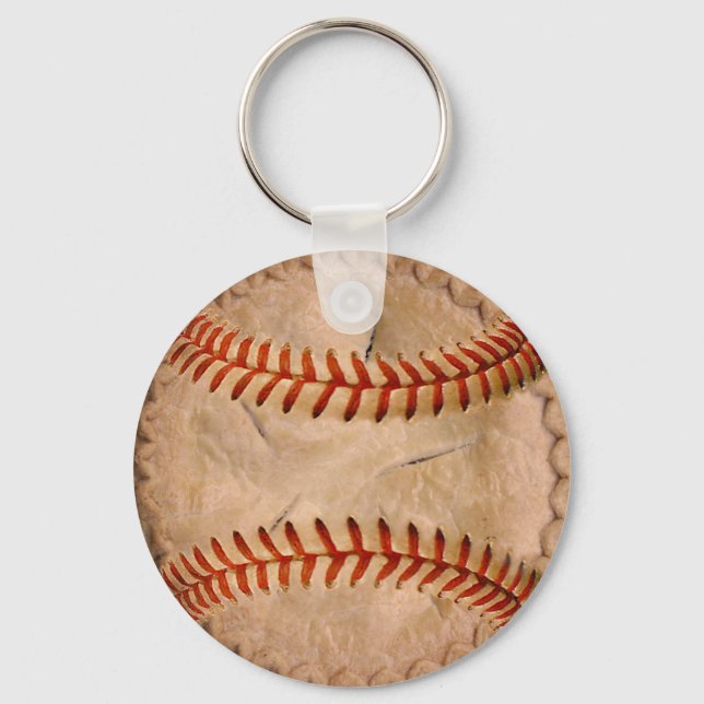 Baseball Apple Pie Key Ring (Front)