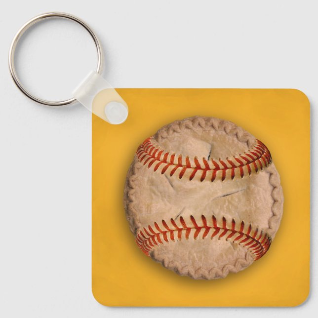 Baseball Apple Pie Key Ring (Front)
