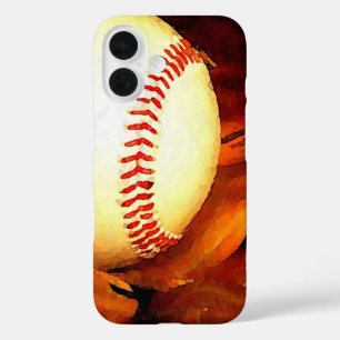 Baseball Art iPhone 16 Case
