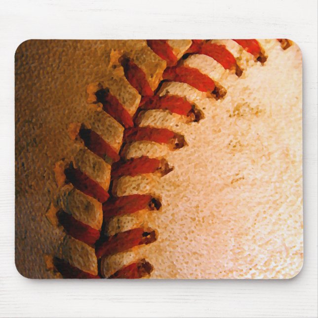 Baseball Art Mouse Pad (Front)