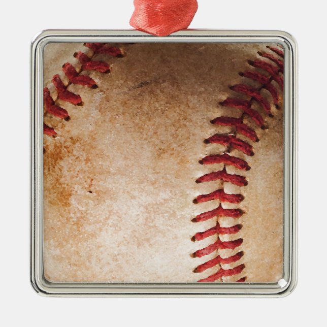Baseball Artwork Christmas Ornaments (Front)