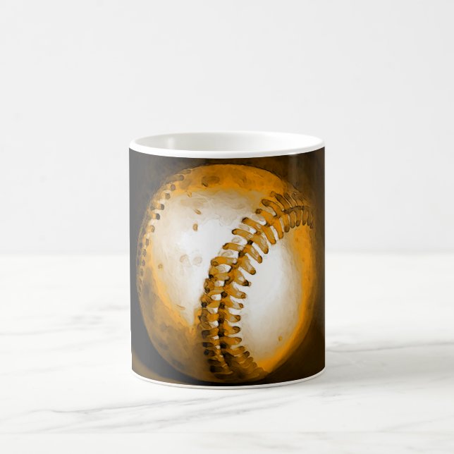 Baseball Artwork Coffee Mug (Center)
