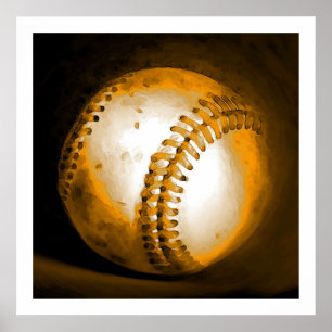 Baseball Artwork Poster Print US Sports Posters